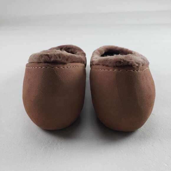 Crocs Nanook Faux Fur Flat Womens 8 Brown Slip On Comfort Shoe Lined Cap Toe - Picture 8 of 9